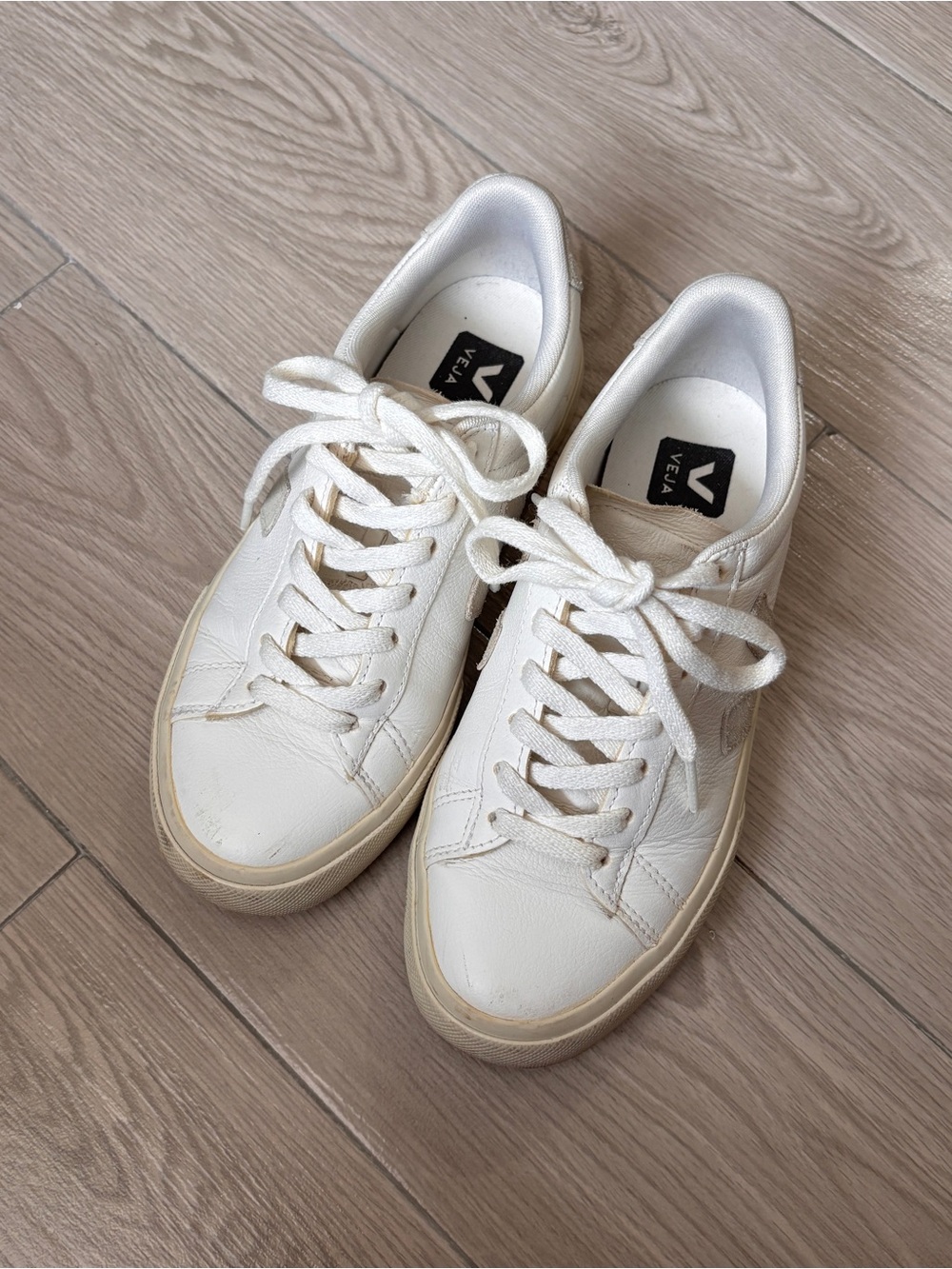 Veja Campo Leather White Natural 6.5